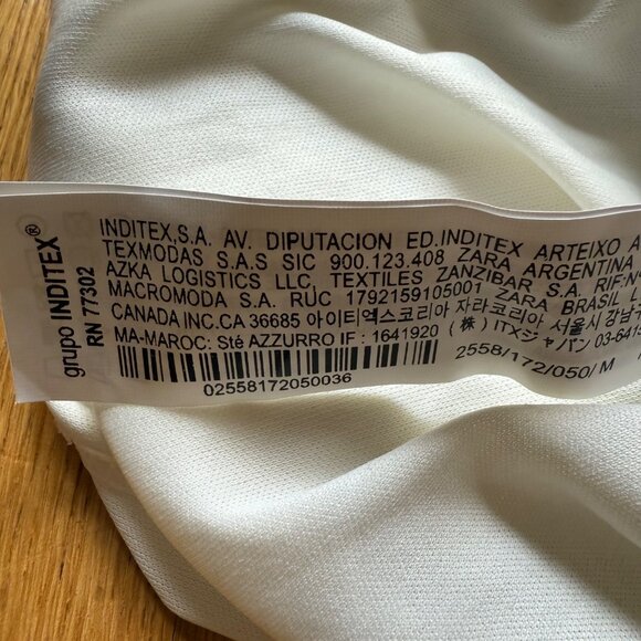 Zara Size M Beige & Gray Tie Dye Printed Tulle Ruched One Shoulder Maxi Dress - Picture 9 of 16